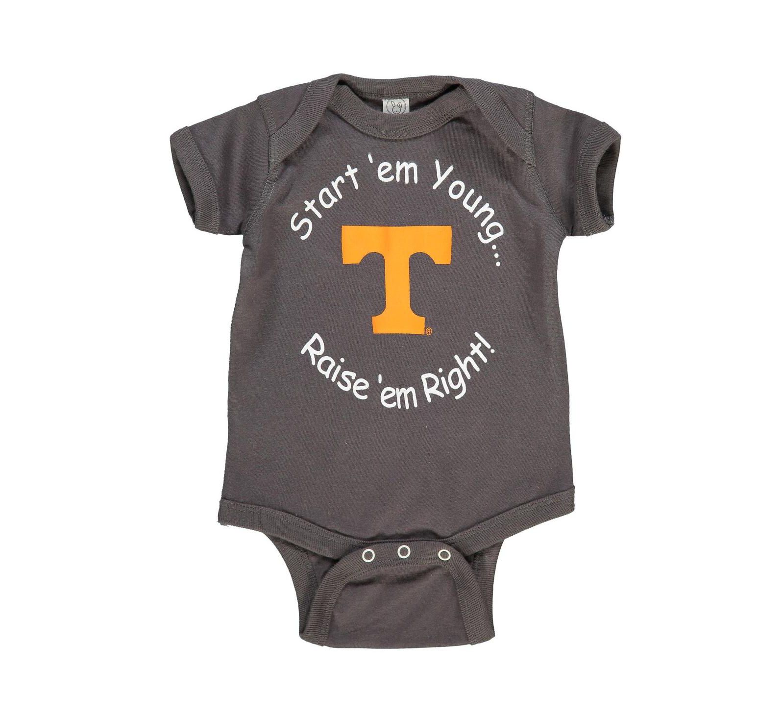 Детский боди для новорожденных и малышей Charcoal Tennessee Volunteers