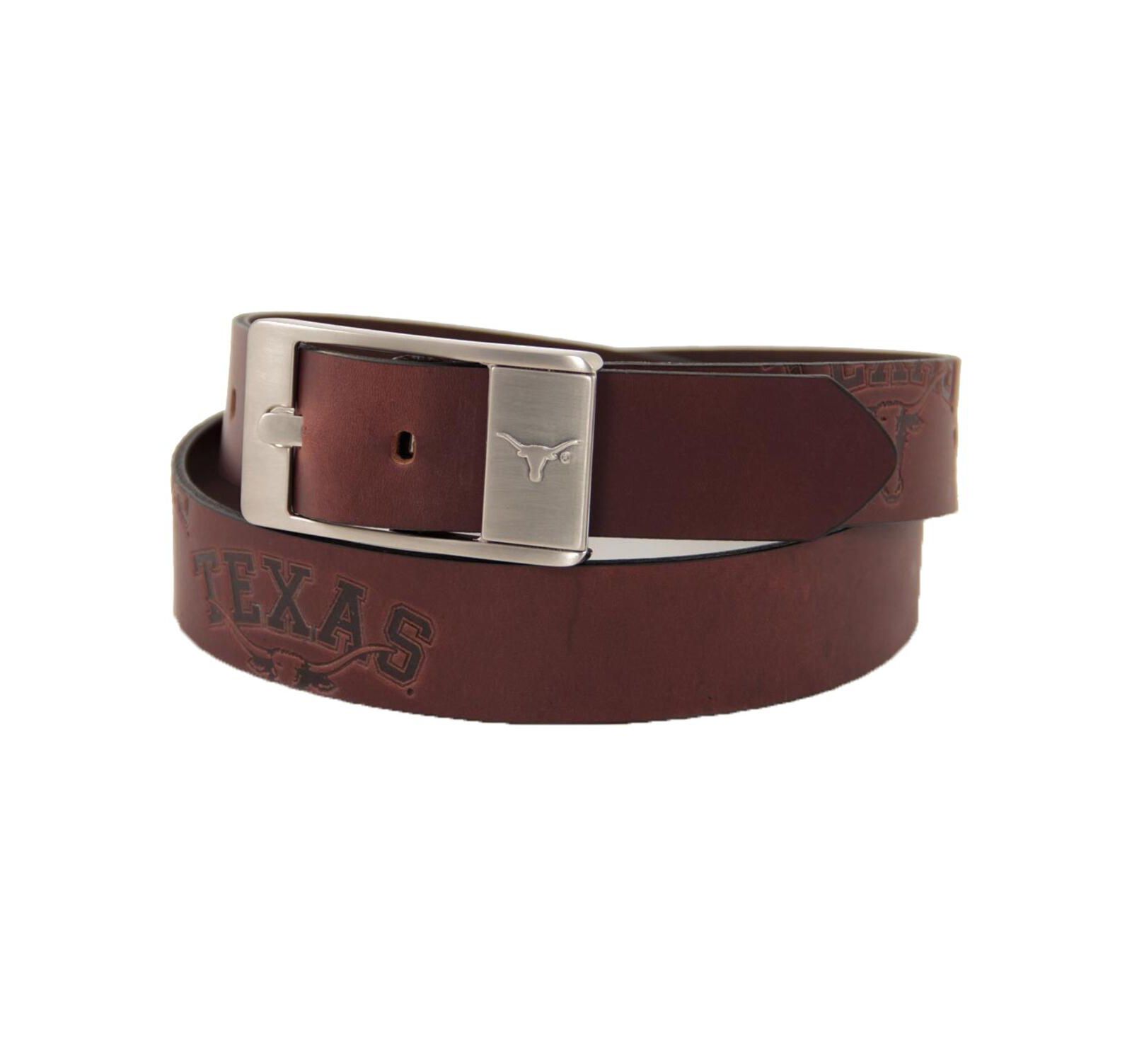Men's Texas Longhorns Brandish Leather Belt - Brown