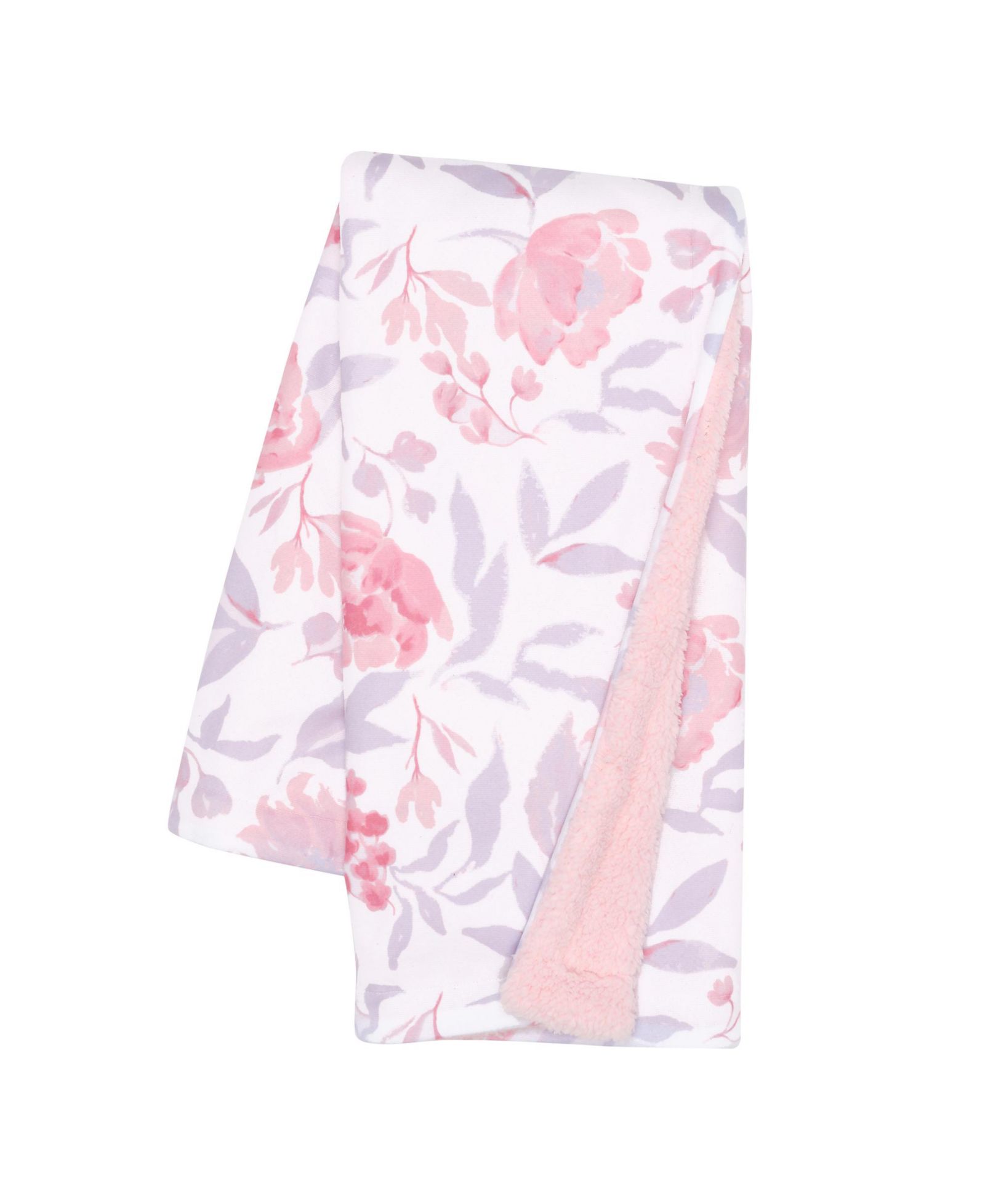 Детская фланелевая простыня Bedtime Originals Lavender Floral Pink/Purple Soft Fleece Baby Blanket