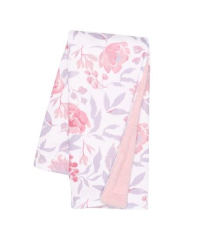 Детская фланелевая простыня Bedtime Originals Lavender Floral Pink/Purple Soft Fleece Baby Blanket