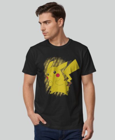 Fifth Sun Men's Pikachu Brushy Short-Sleeve T-shirt