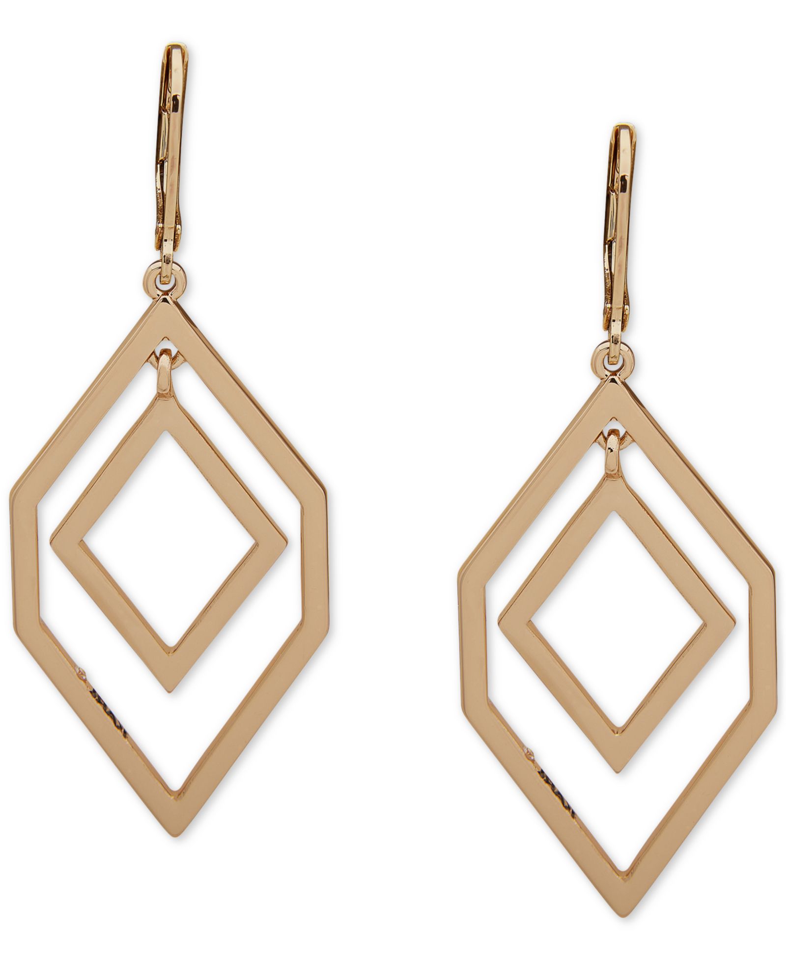 Karl Lagerfeld Paris Geometric Orbital Drop Earrings