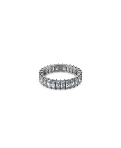 Кольцо Swarovski Crystal Baguette Cut Gray Matrix