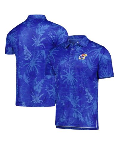 Мужской Polo Shirt Colosseum Royal Kansas Jayhawks Palms Team