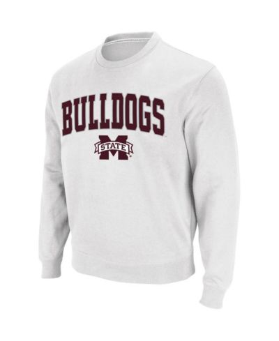 Colosseum Men's Mississippi State Bulldogs Arch and Logo Crew Neck Sweatshirt