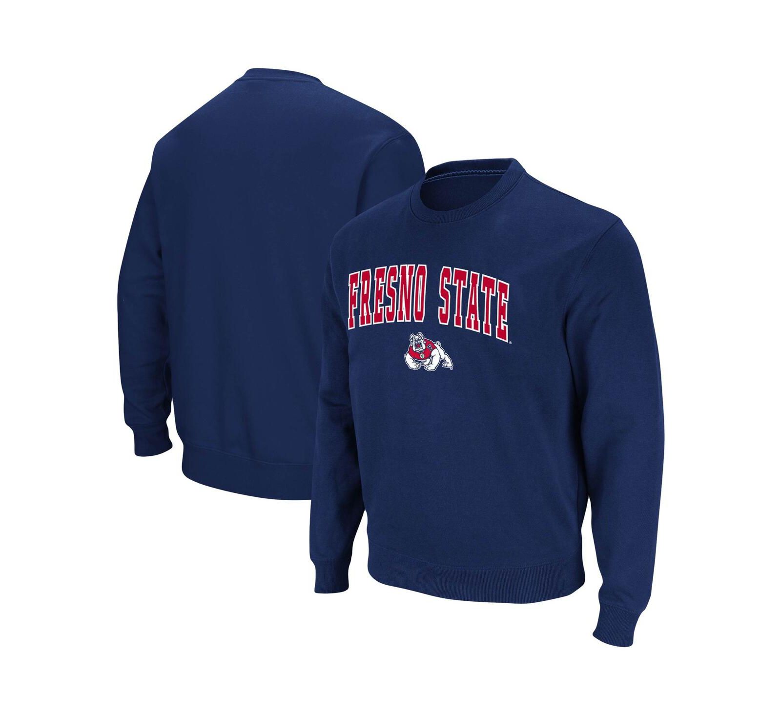 Мужское свитшот Colosseum Navy Fresno State Bulldogs с логотипом