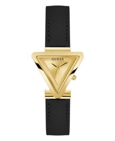 GUESS Женские аналоговые часы из черной нержавеющей стали 34mm