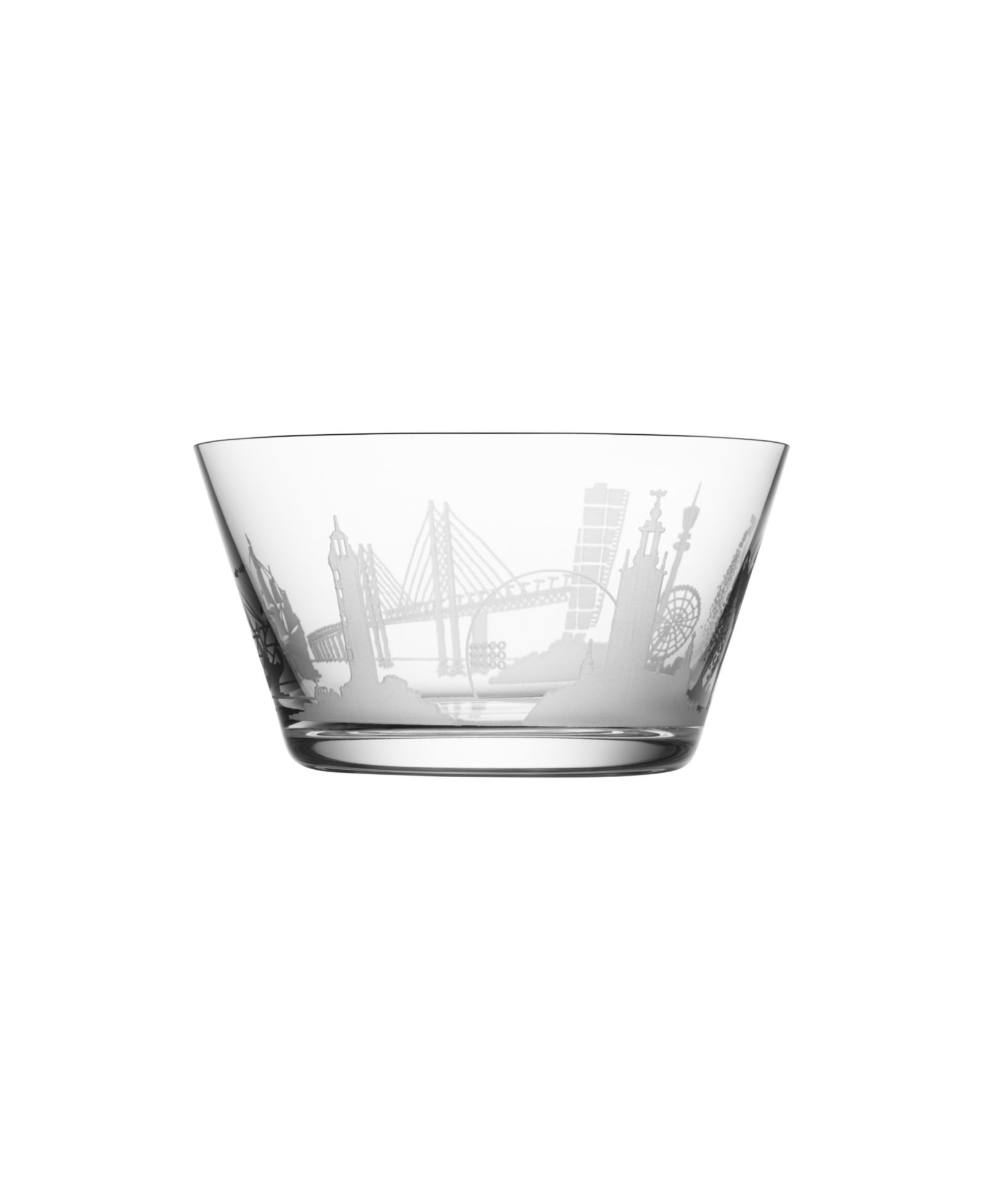 Orrefors Sweden Cities Bowls