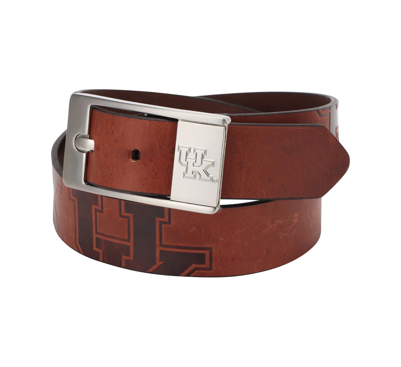 Men's Kentucky Wildcats Brandish Leather Belt - Brown
