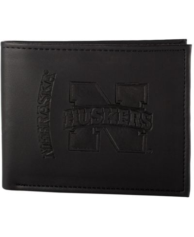 Men's Black Nebraska Huskers Hybrid Bi-Fold Wallet