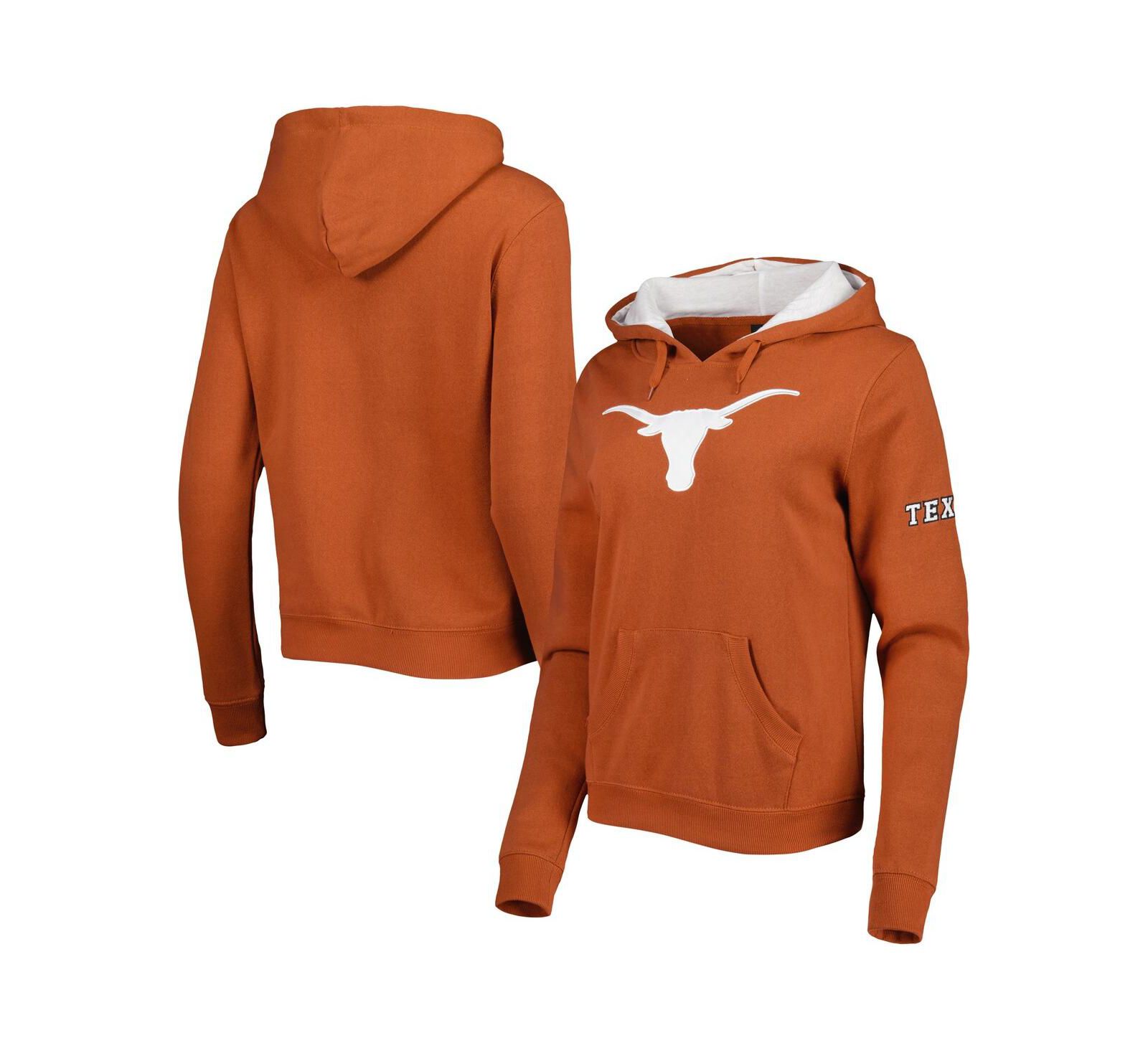 Женское худи Colosseum Longhorns с большим логотипом команды