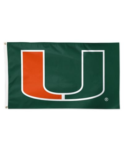 Флаг Wincraft Miami Hurricanes 3' x 5' с основным логотипом