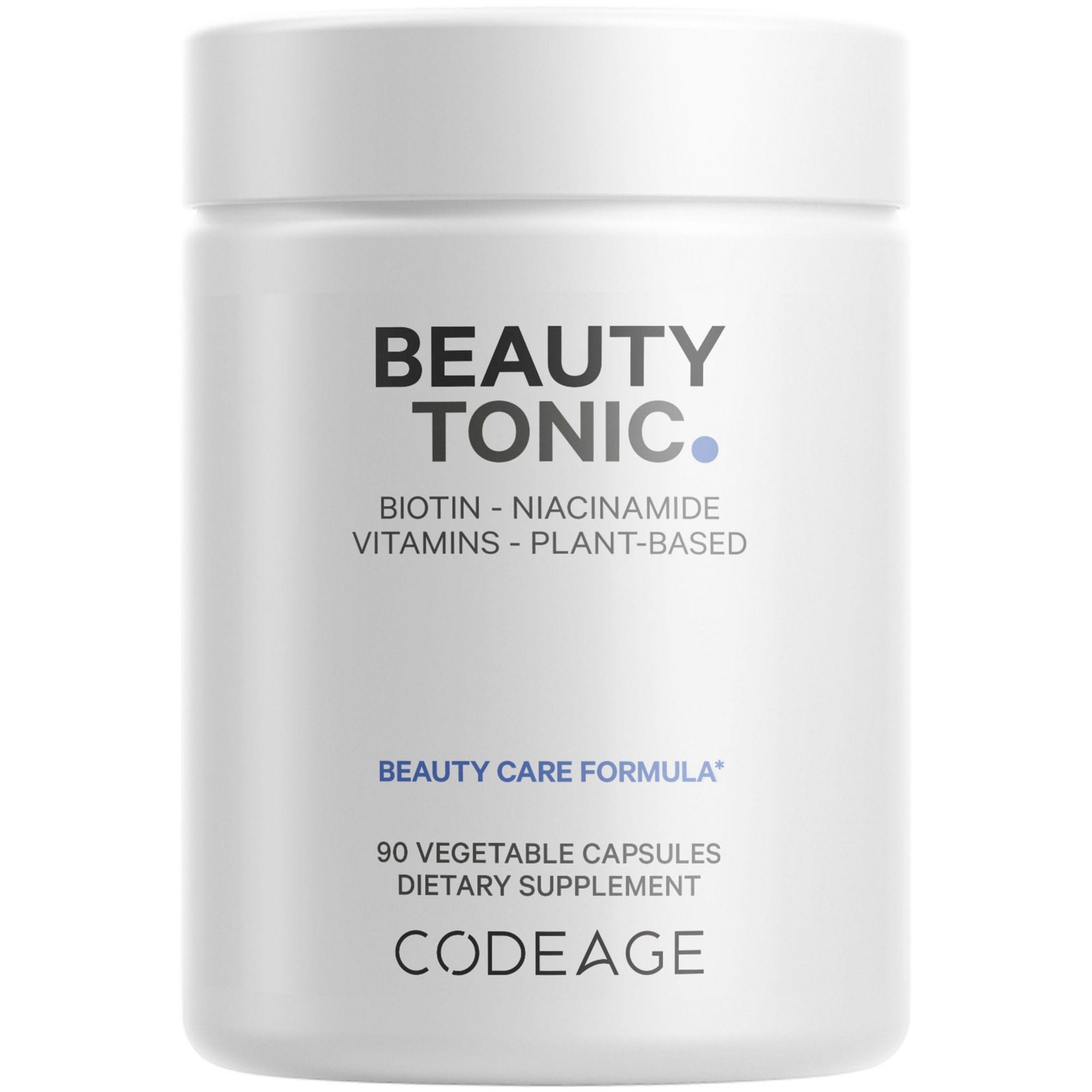 Codeage Biotin Supplement с Vitamin C, Vitamin E, Vitamin B6, Niacin, Folate, Organic Food Blend, Phytoceramides, Astaxanthin, Selenium, 90 Ct
