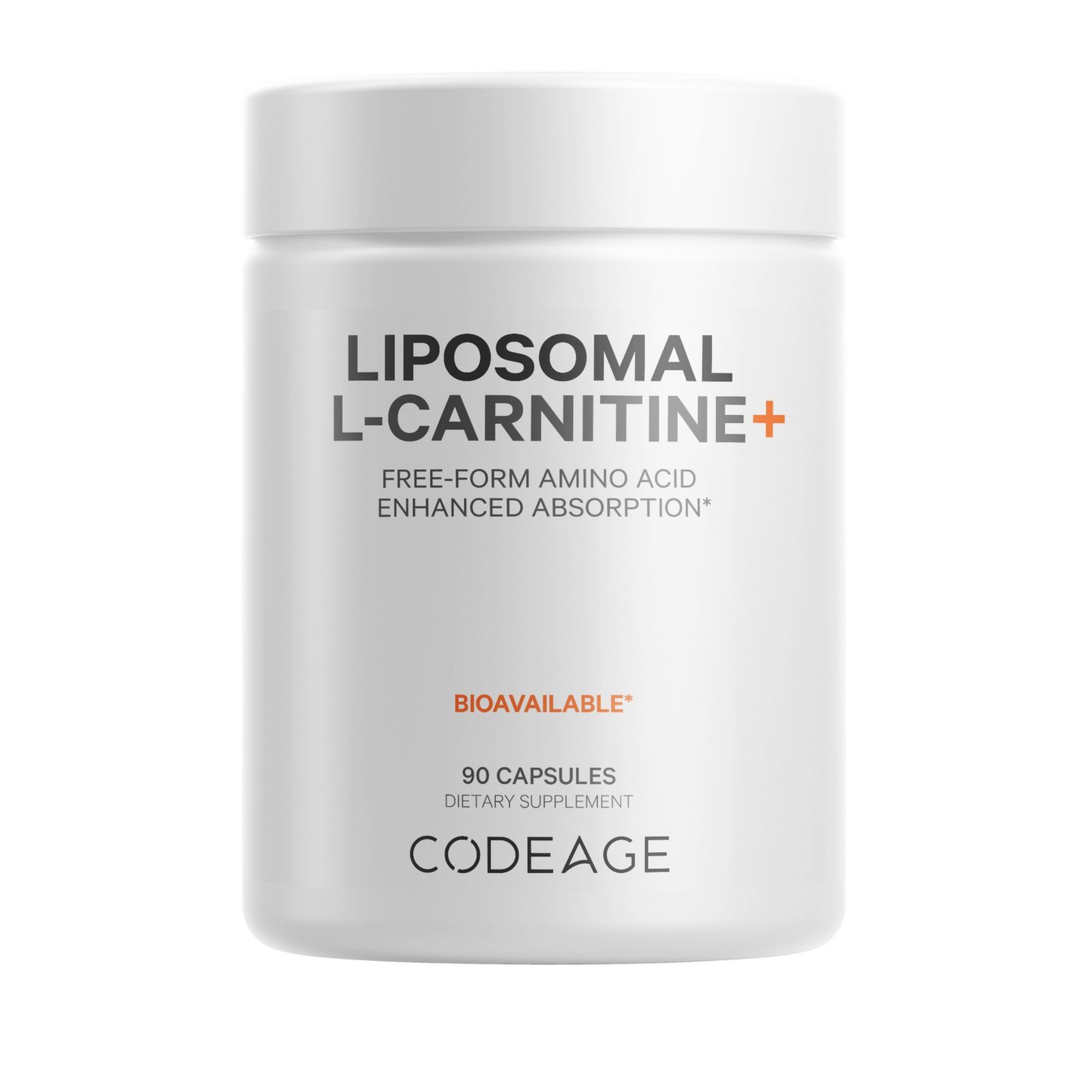 Добавка Codeage Liposomal L-Carnitine+ Supplement, 90 Capsules