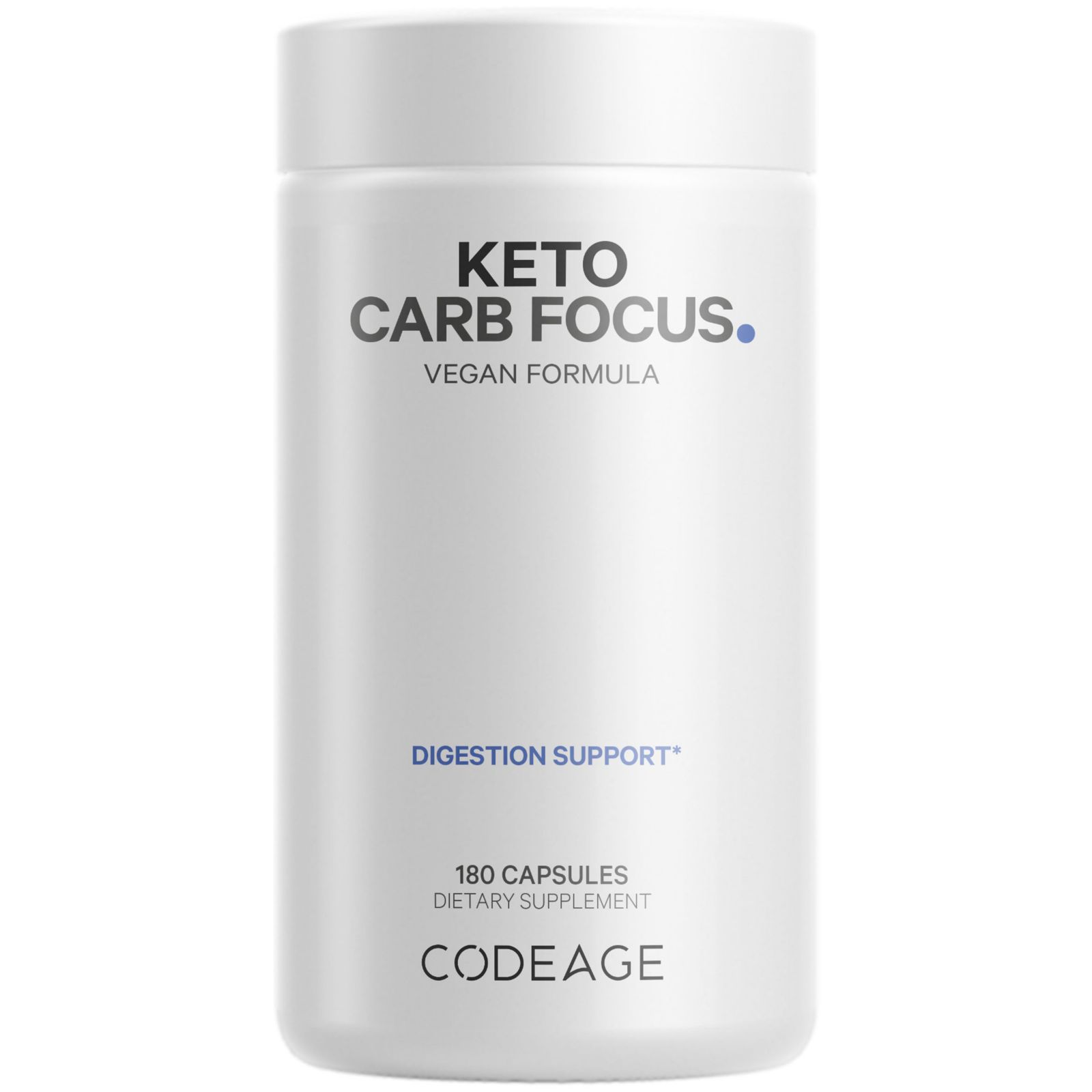 Codeage Keto Carb, добавка с белой фасолью, зеленым чаем и корицей, 180 капсул