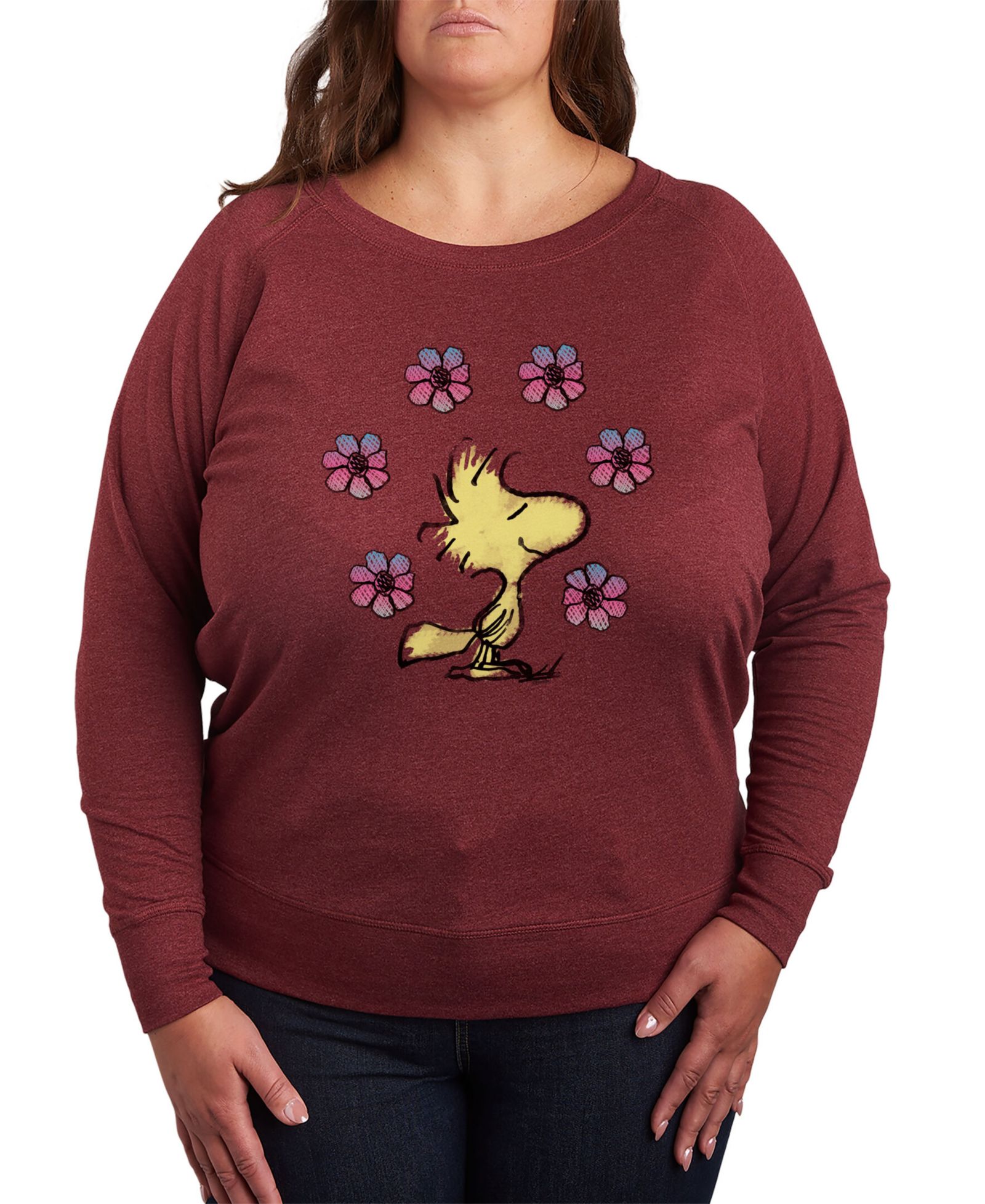 Hybrid Apparel Plus Size модный пуловер с графикой Peanuts