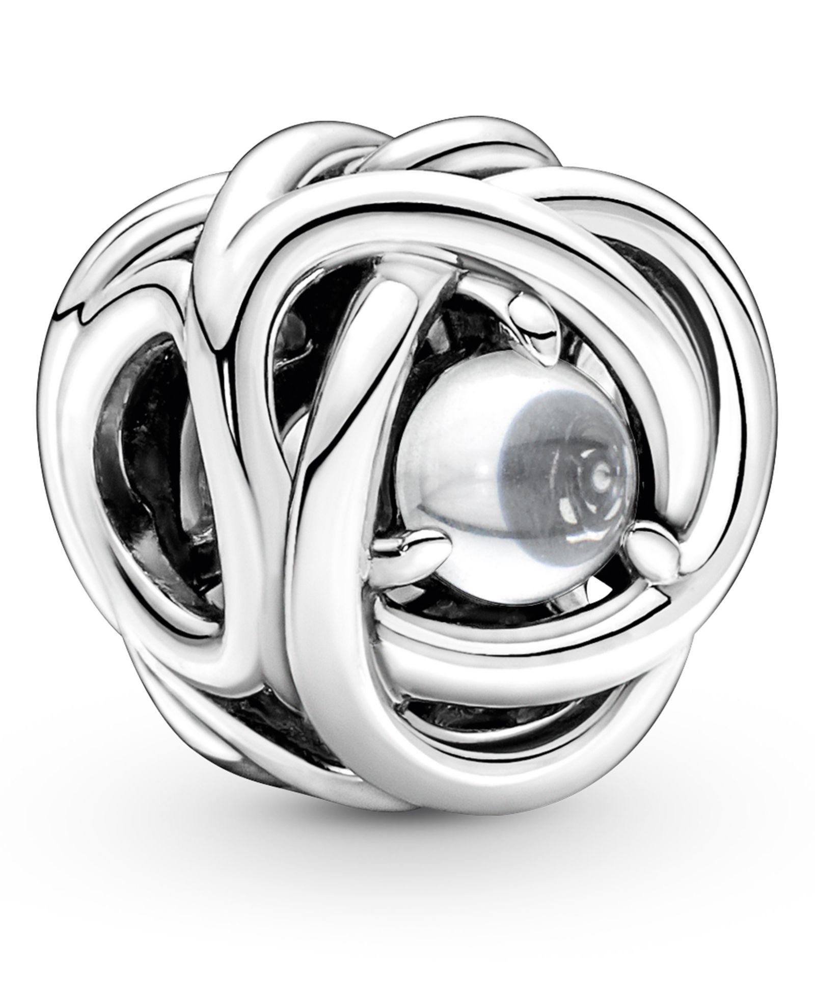 Шарм Pandora Birthstone Crystals Eternity Circle