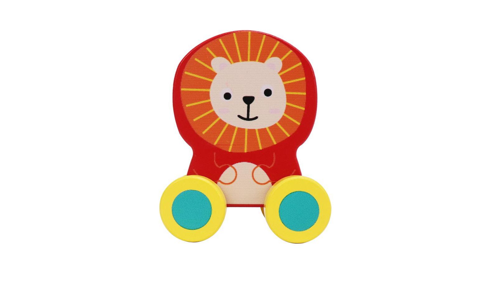 Деревянная игрушка Leo & Friends Little Leo Lion Vehicle