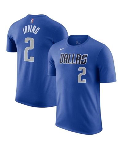 Мужская футболка Nike Kyrie Irving Blue Dallas Mavericks Icon Name and Number