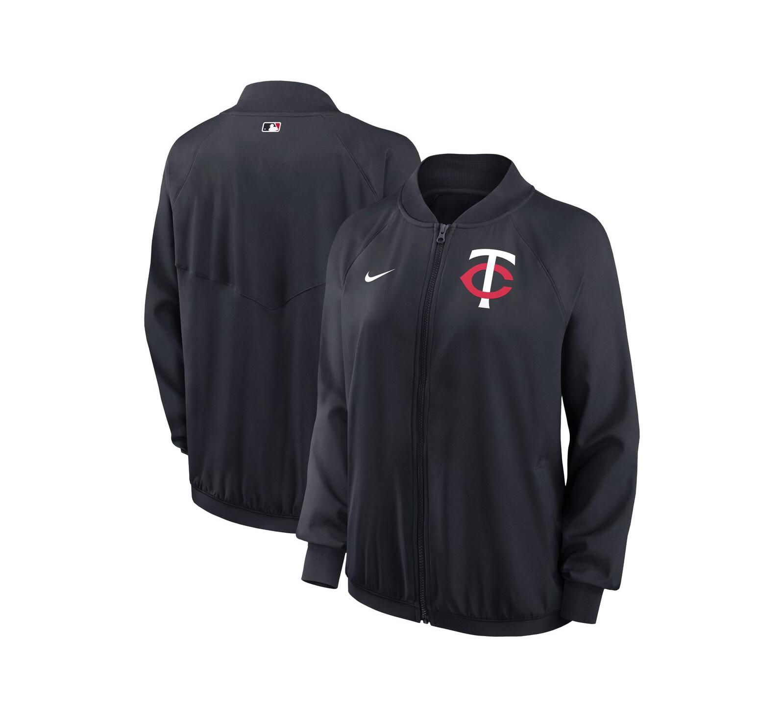Женская куртка Nike Minnesota Twins Navy Authentic Collection Team Raglan Sleeve Performance Full-Zip