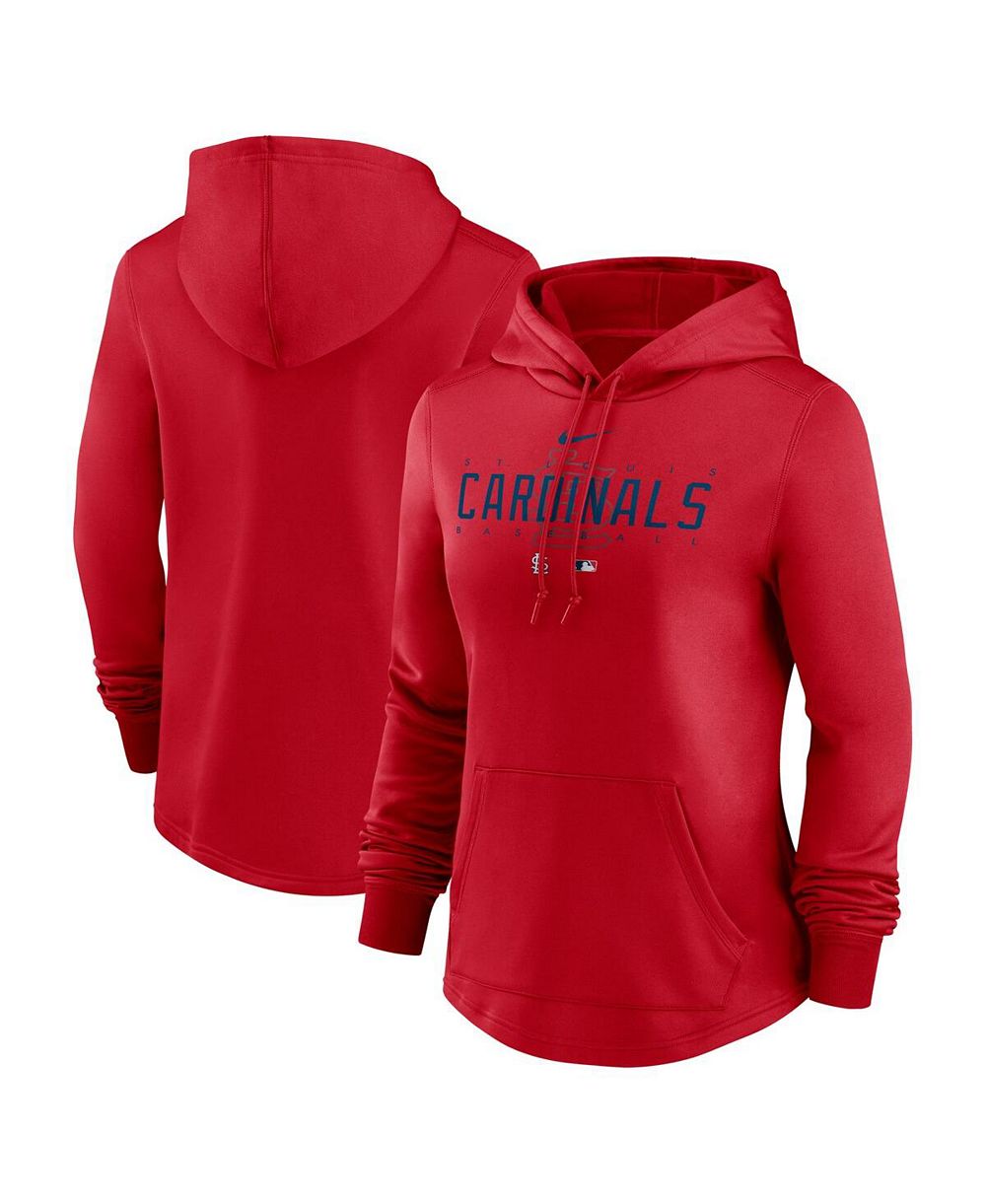 Женское худи Nike Red St. Louis Cardinals Authentic Collection Pregame Performance Pullover Hoodie