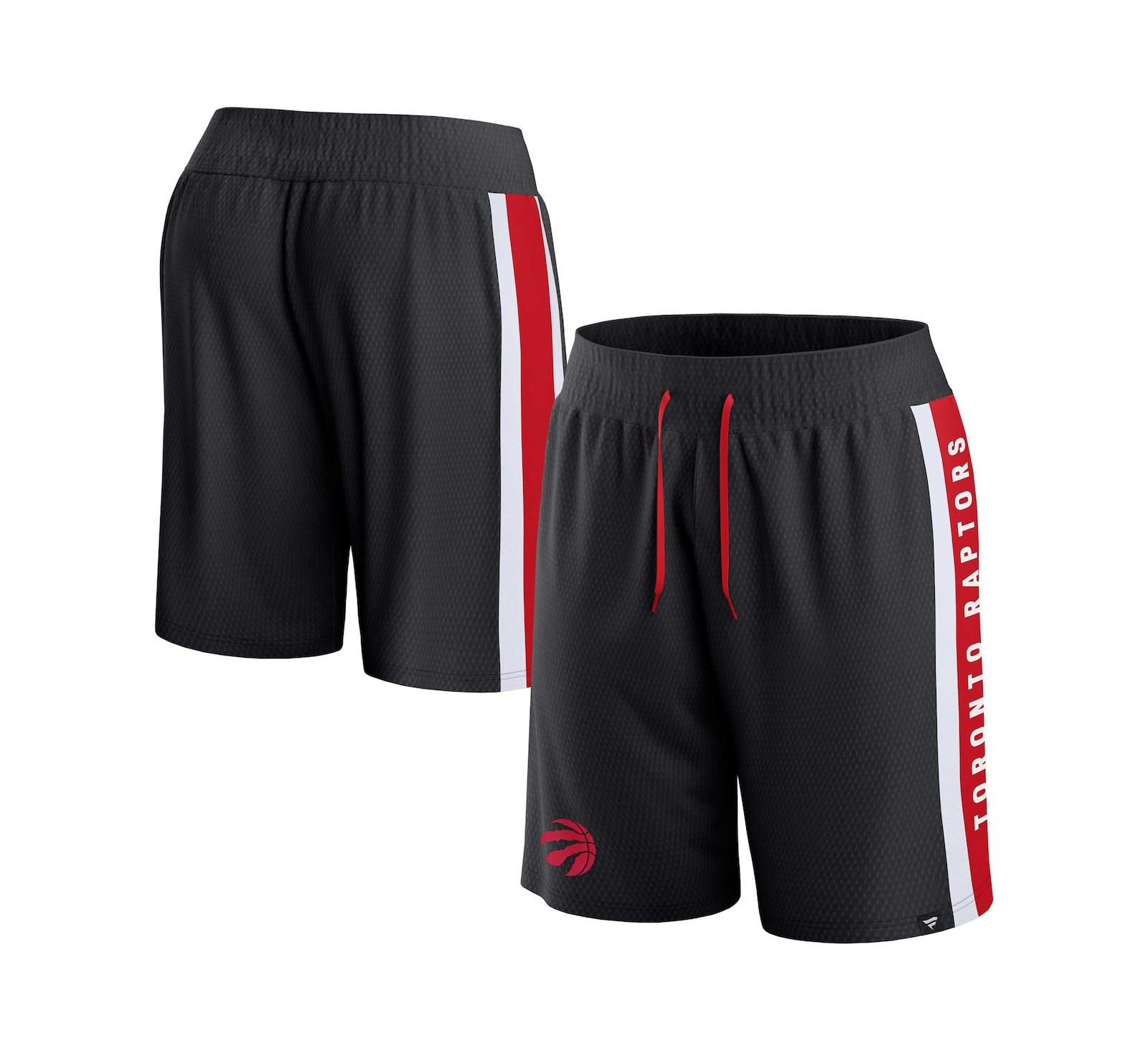 Men's Fanatics Black Toronto Raptors Referee Iconic Mesh Shorts