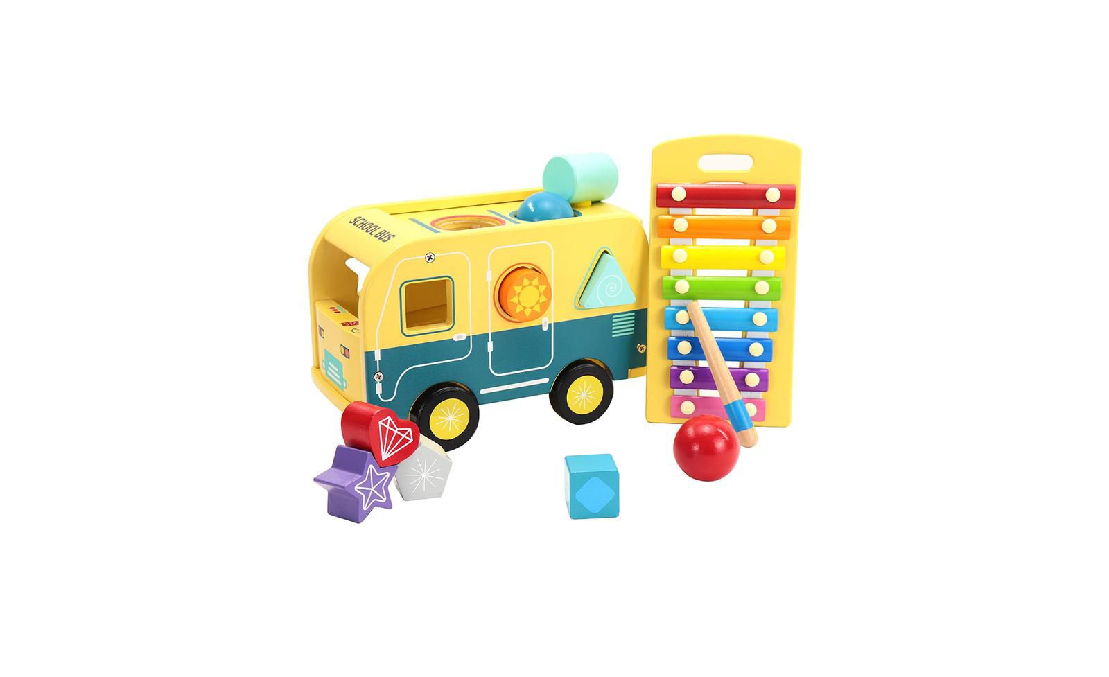 Скамейка Leo & Friends School Bus Pound Tap Bench