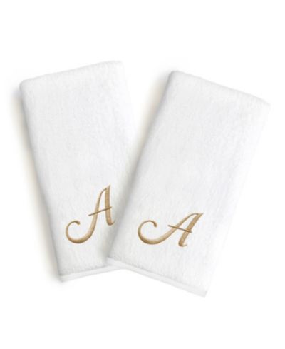 Набор из 2-х полотенец для рук Linum Home Linum Font Luxury Turkish Cotton