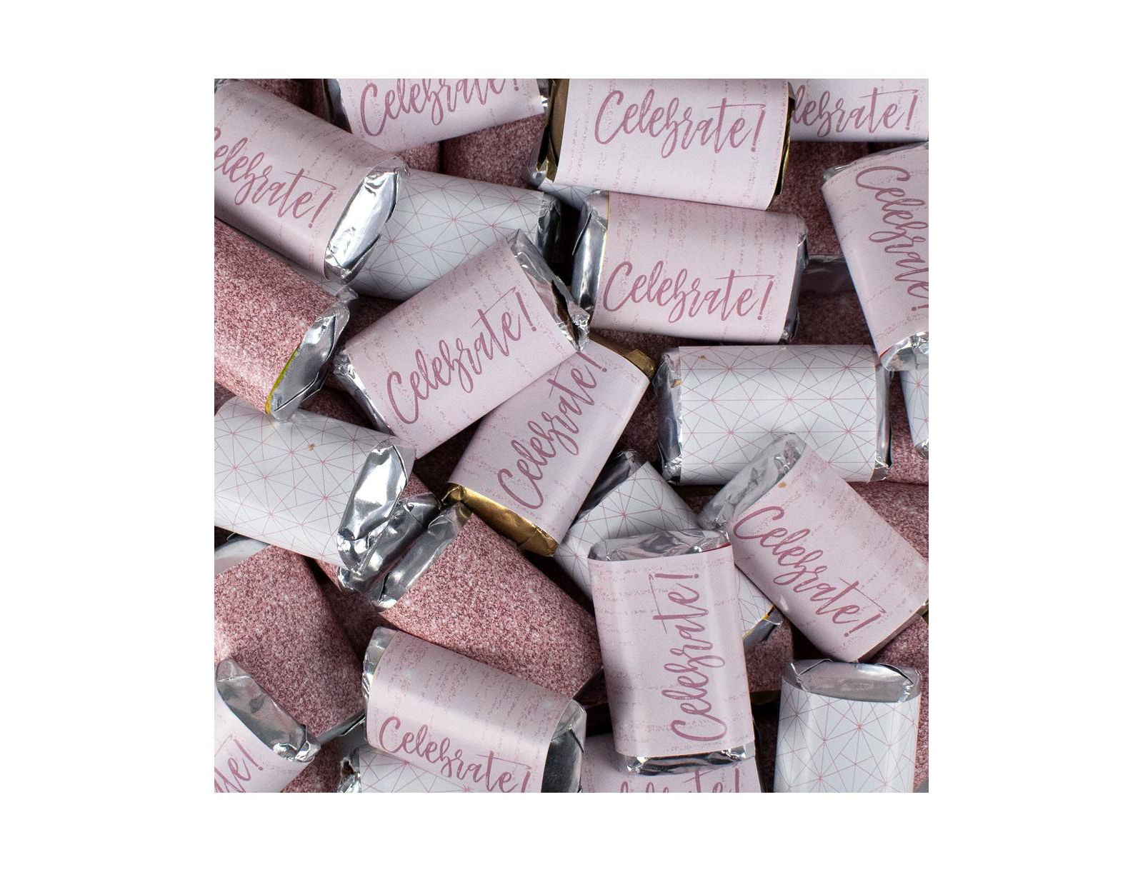 Just Candy Rose Gold Candy Hershey's Chocolate Mix, 38 Pieces