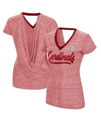 Женская футболка Touch St. Louis Cardinals с V-образным вырезом, цвет Red