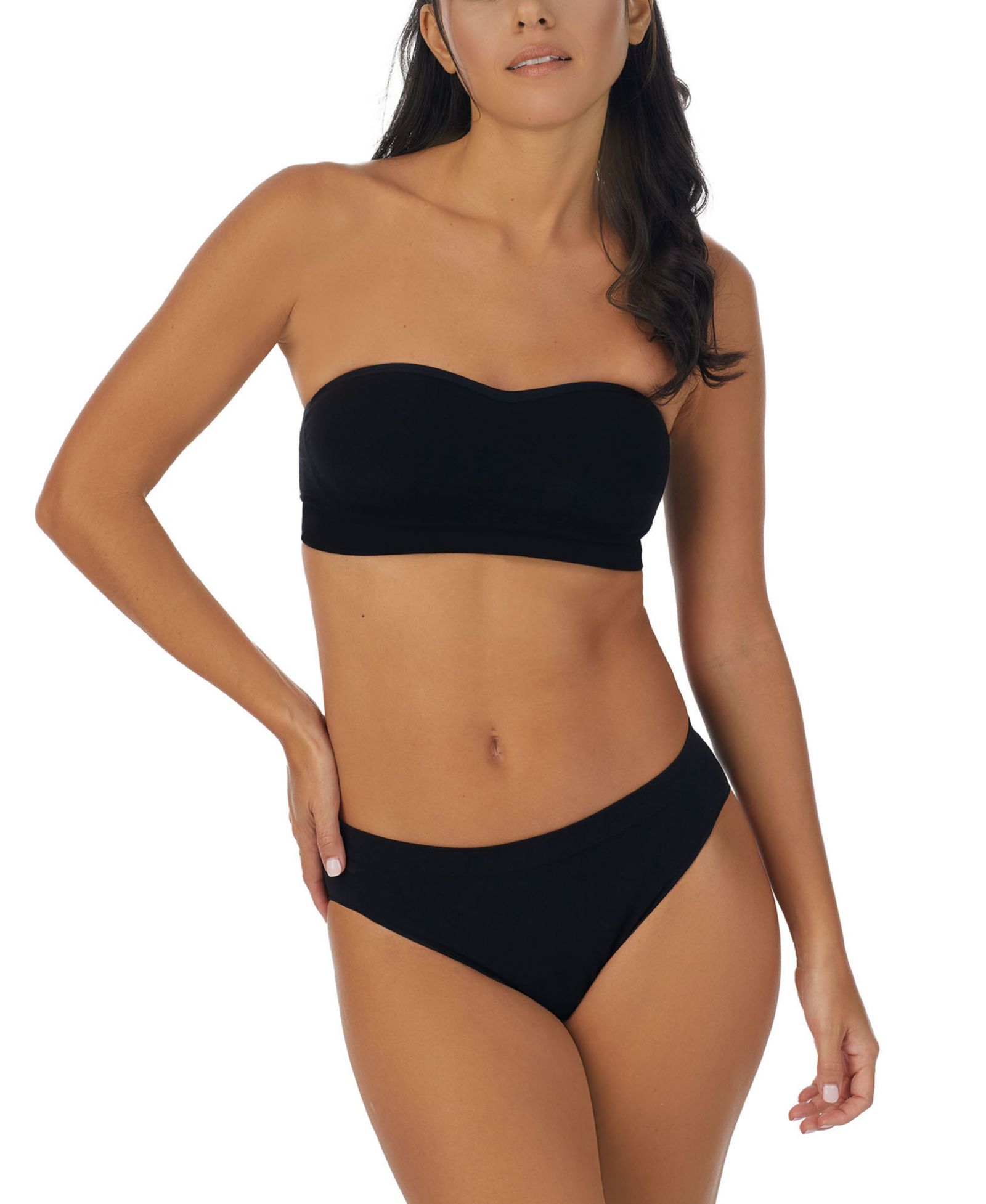 On Gossamer Women's Cabana Cotton Seamless Strapless Bandeau G5312