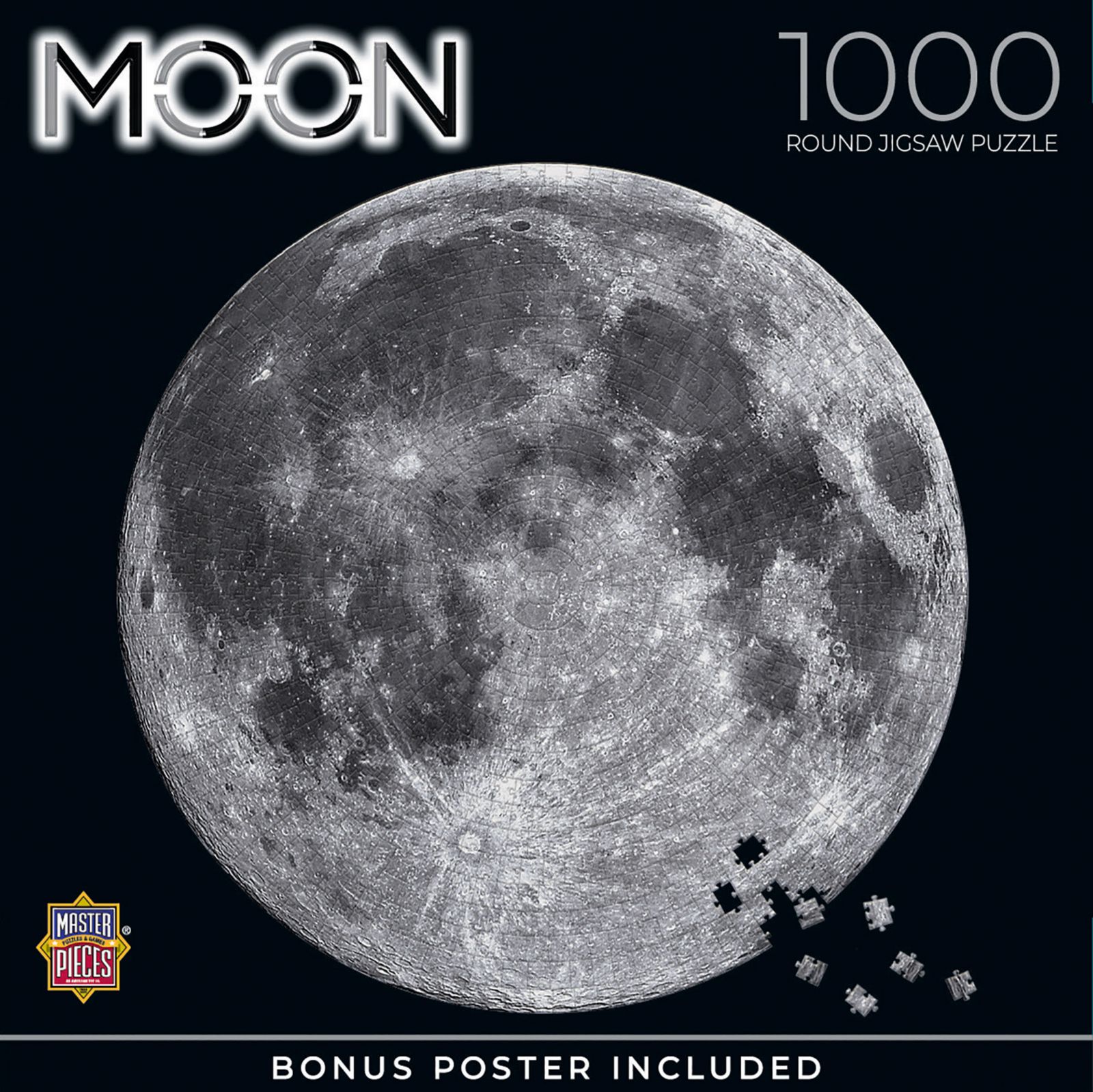 Пазл круглый MasterPieces 1000 деталей для взрослых - The Moon