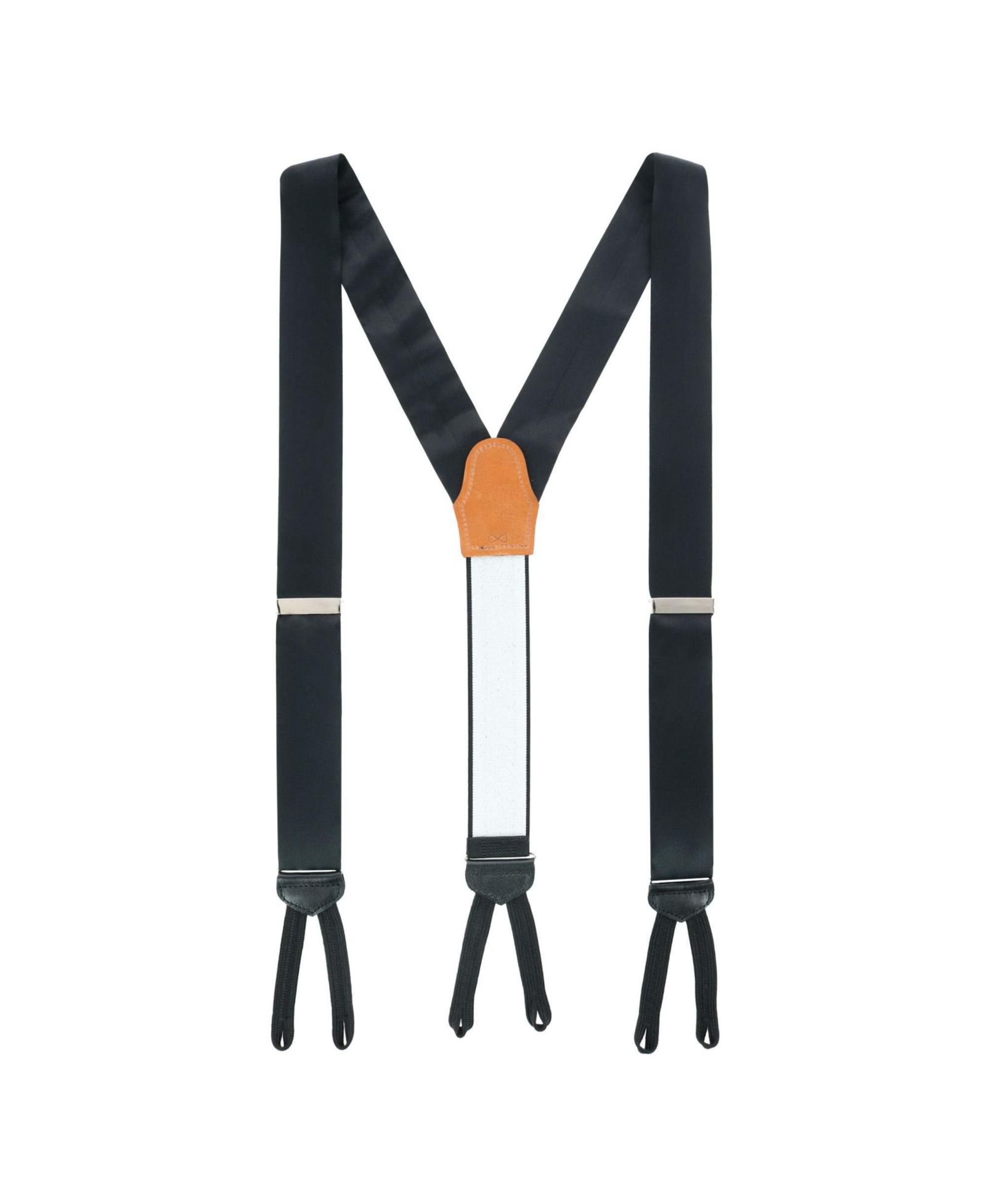 TRAFALGAR Men's Sutton Solid Silk Formal End Suspenders