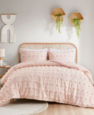 Intelligent Design Lucy Clip Jacquard 3-Piece Comforter Set, Full/Queen