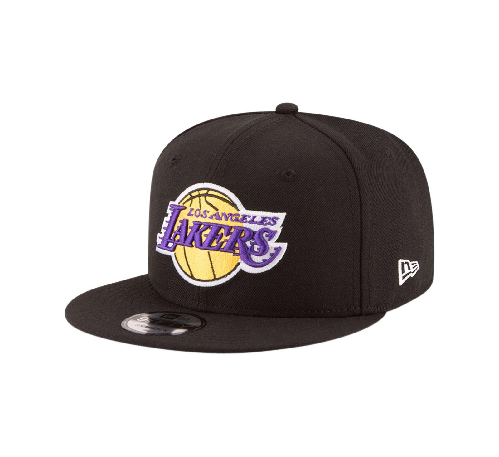 Мужская бейсболка New Era Los Angeles Lakers Official Team Color 9FIFTY, черная
