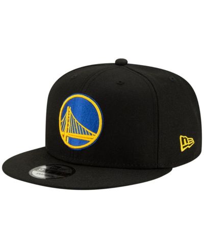Men's New Era Black Golden State Warriors Official Team Color 9FIFTY Snapback Hat