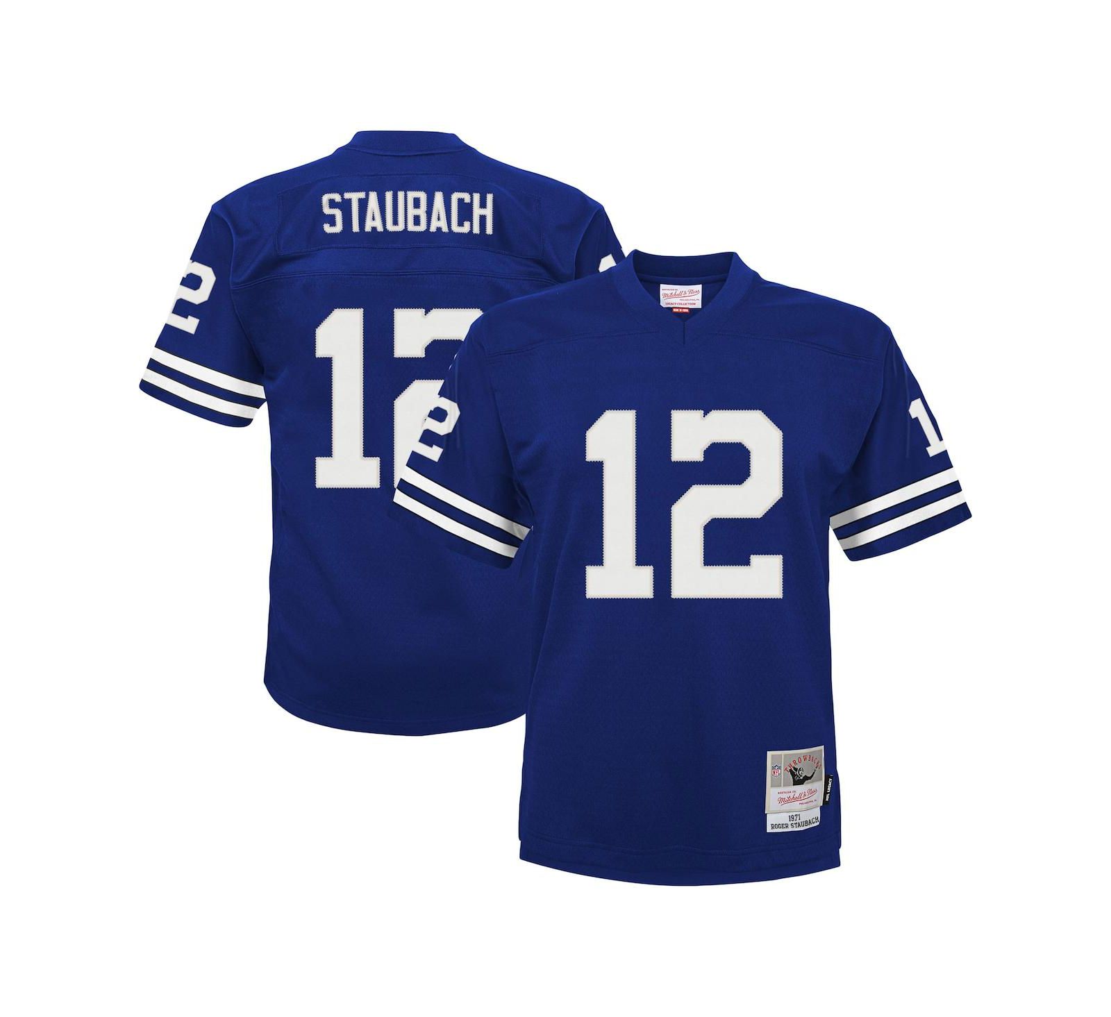 Детская джерси Mitchell & Ness Roger Staubach Navy Dallas Cowboys Legacy