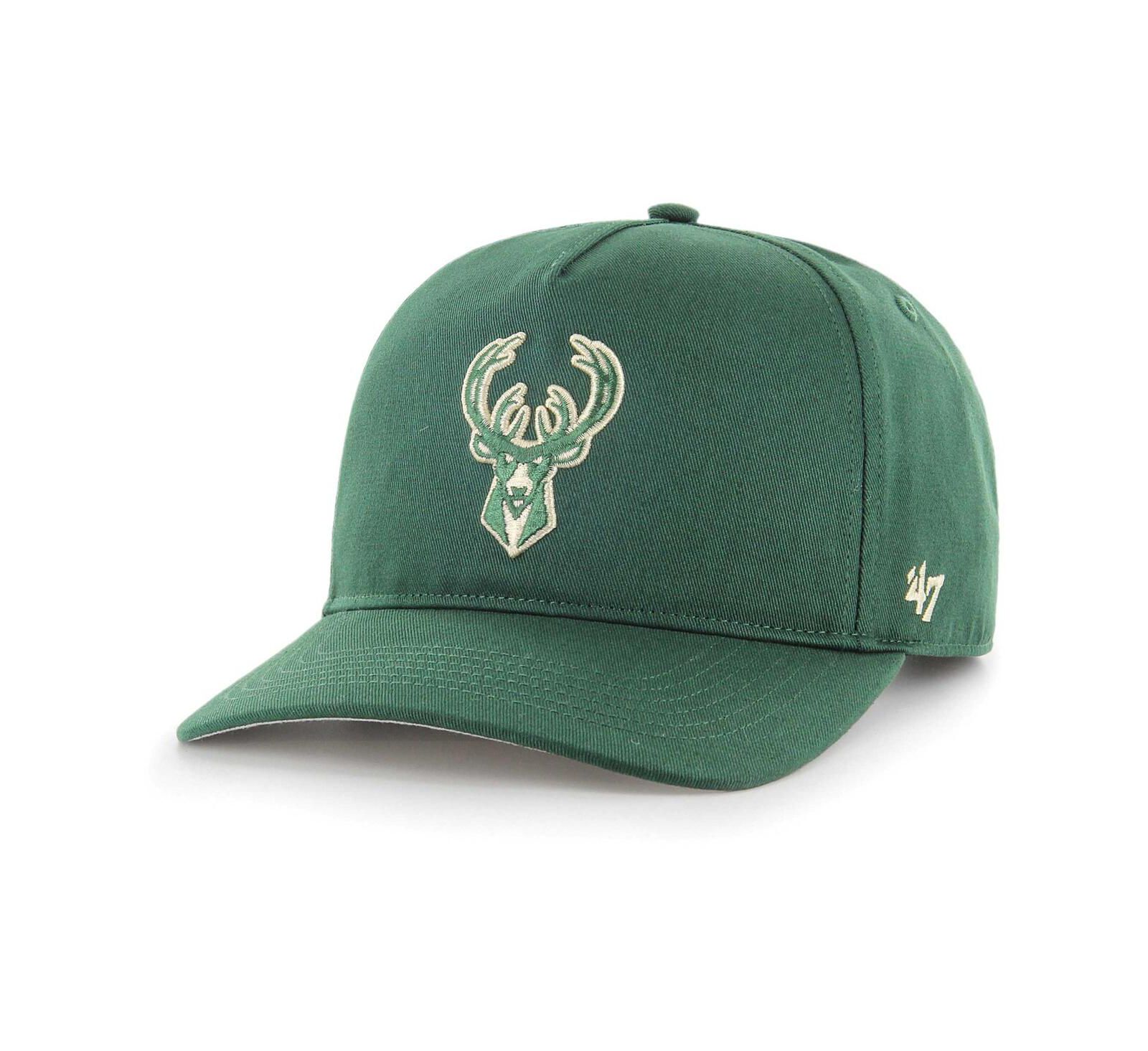 Men's '47 Brand Hunter Green Milwaukee Bucks Hitch Snapback Hat