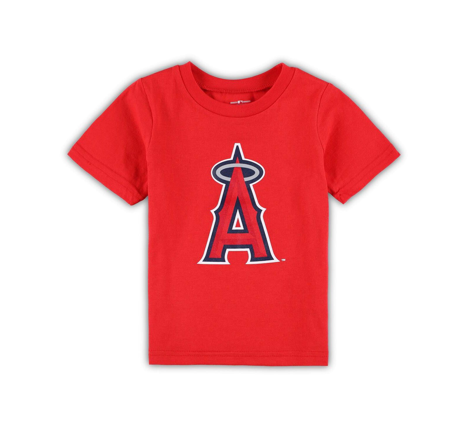 Детская футболка Outerstuff Red Los Angeles Angels Team Crew с логотипом