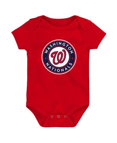 Newborn and Infant Boys and Girls Red Washington Nationals Primary Team Logo Bodysuit