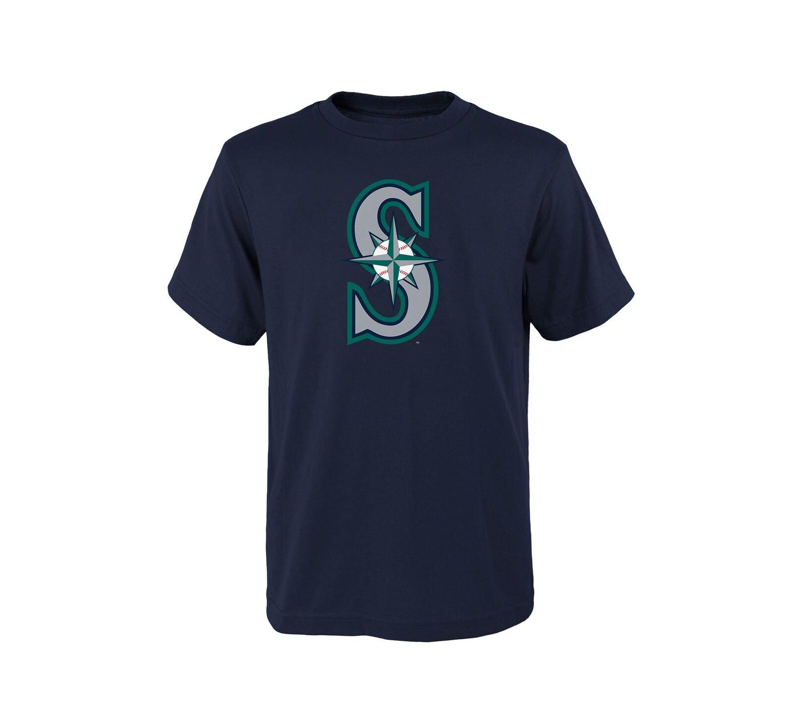Комплект футболок для мальчиков и девочек Navy Seattle Mariners Logo Primary Team
