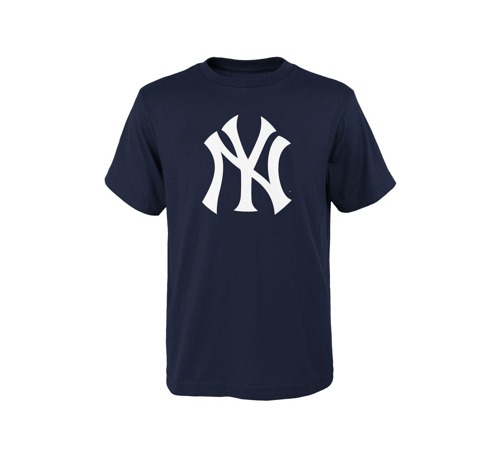 Детская футболка Outerstuff с логотипом New York Yankees темно-синего цвета