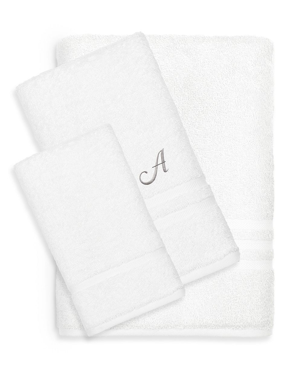 Linum Home Turkish Cotton Personalized Denzi 3-Pc. Bath Towel Set