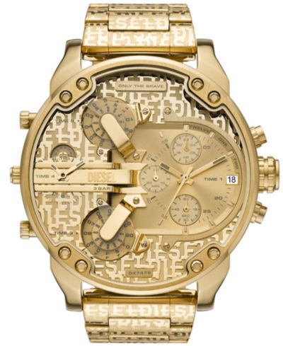 Мужские часы Diesel Mr. Daddy 2.0 Quartz Gold-Tone Stainless Steel 57mm