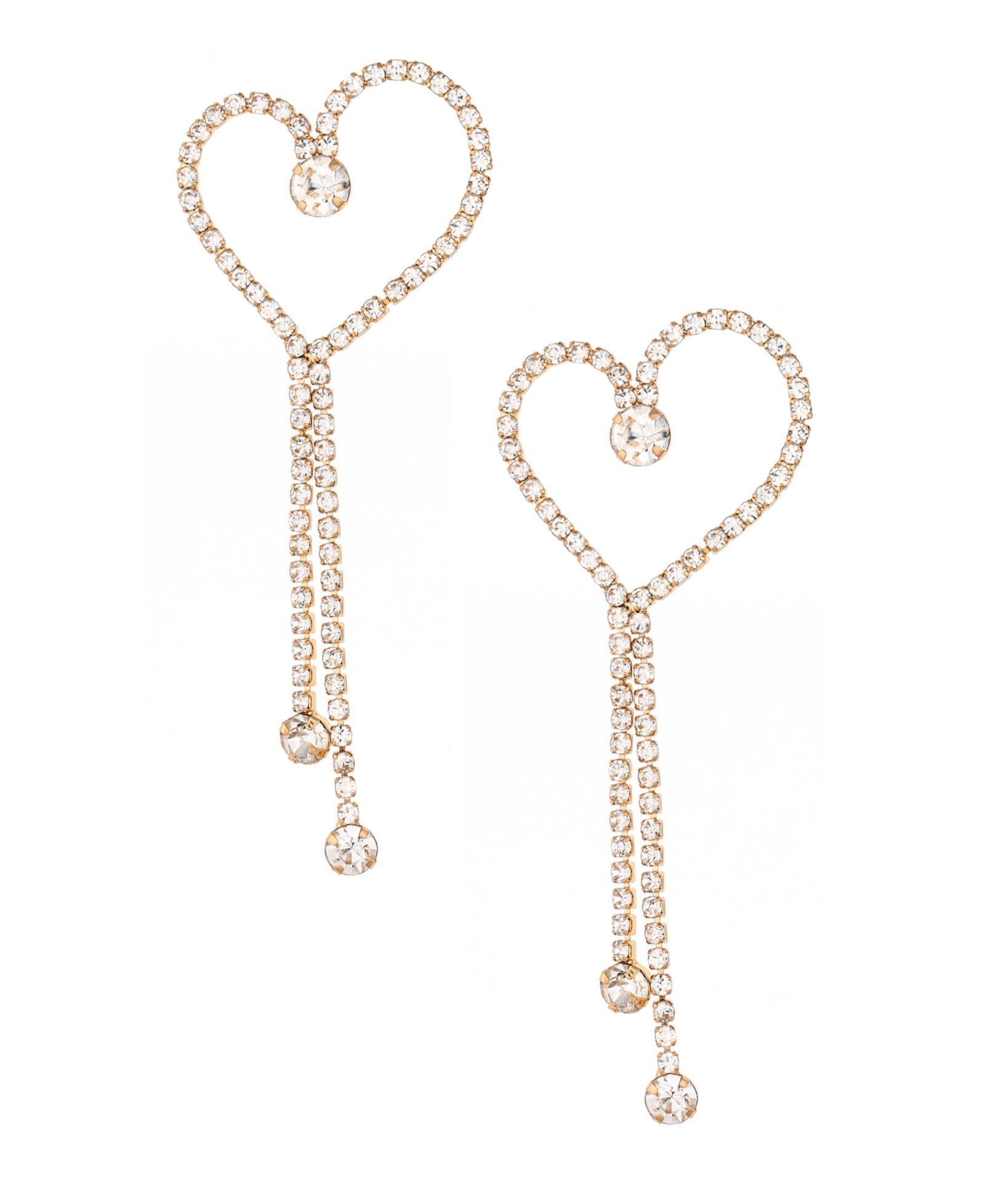 ETTIKA 18K Gold Plated Heart Dangle Earrings