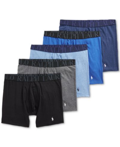 Мужские боксеры-брифы Polo Ralph Lauren 5-Pack Stretch Classic Fit