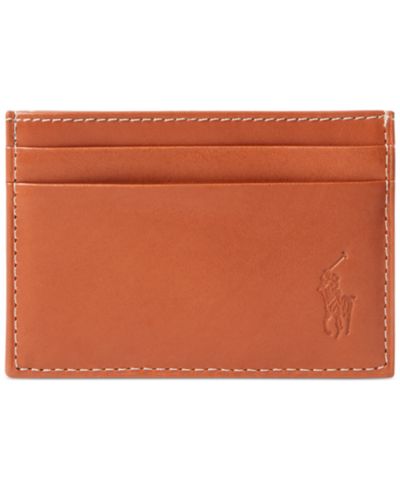 Картхолдер Polo Ralph Lauren Men's Burnished Leather & Money Clip