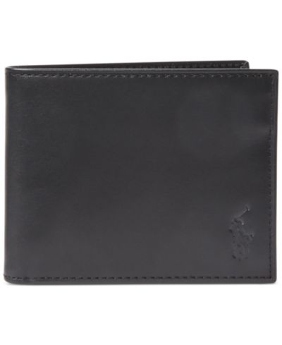 Polo Ralph Lauren Мужской кожаный кошелек Passcase Burnished Leather
