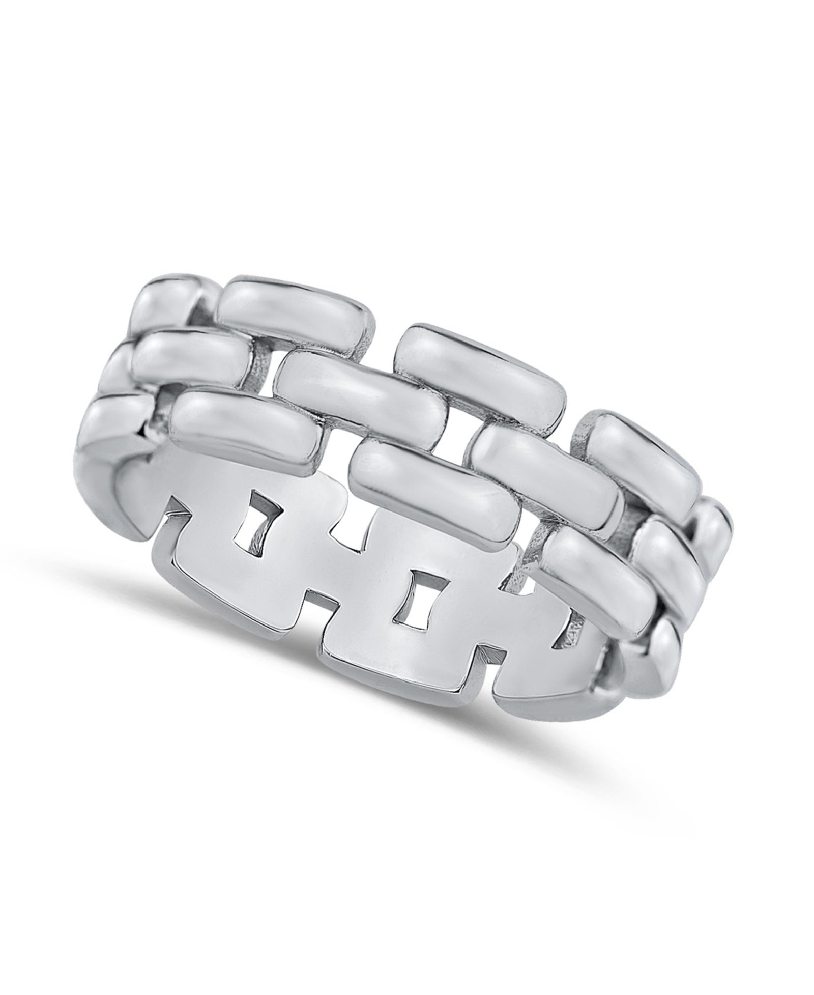 And Now This Silver Plated Link Ring
