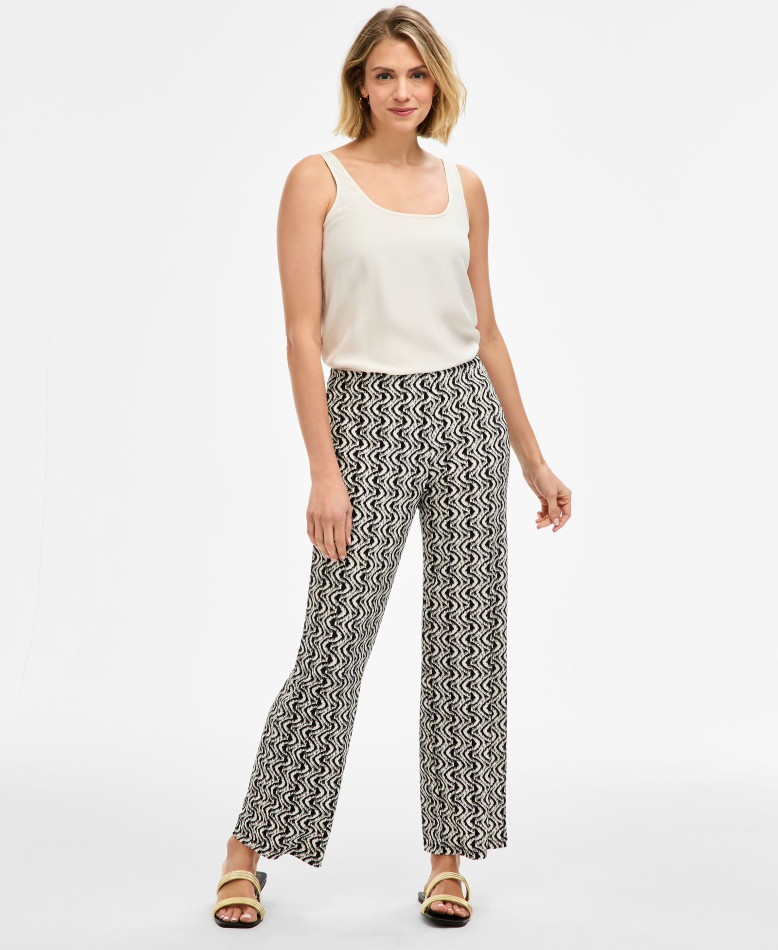 Женские трикотажные брюки JM Collection широкого кроя, regular & short lengths